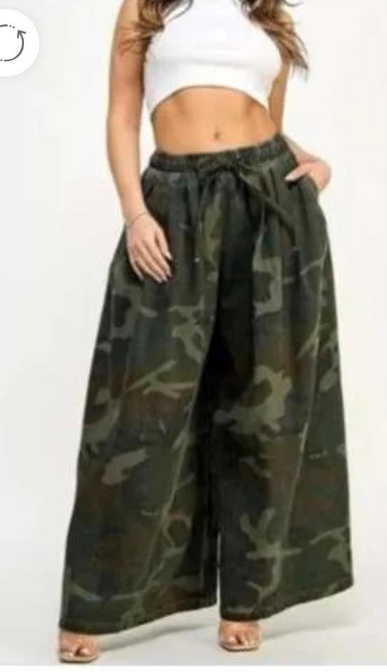 Camo Palazzo Pants